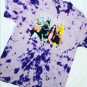 Demon Slayer Anime Tie Dye Shirt • Handmade